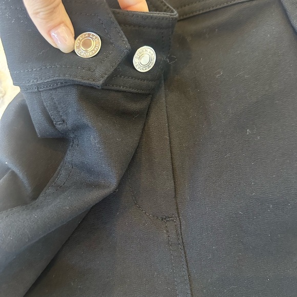 Derek Lam Mika Snap Pleated Cotton Shorts in Black - Picture 9 of 11